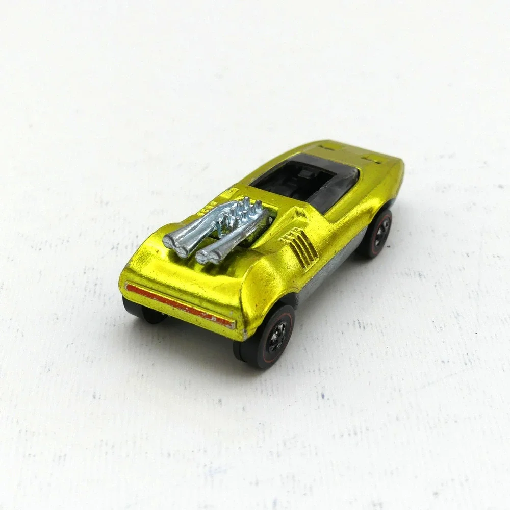 1969 Hot Wheels Peeping Bomb Redline Gold USA Original Vintage Die-Cast Car